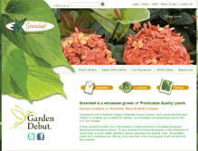 Tablet Screenshot of greenleafnursery.com